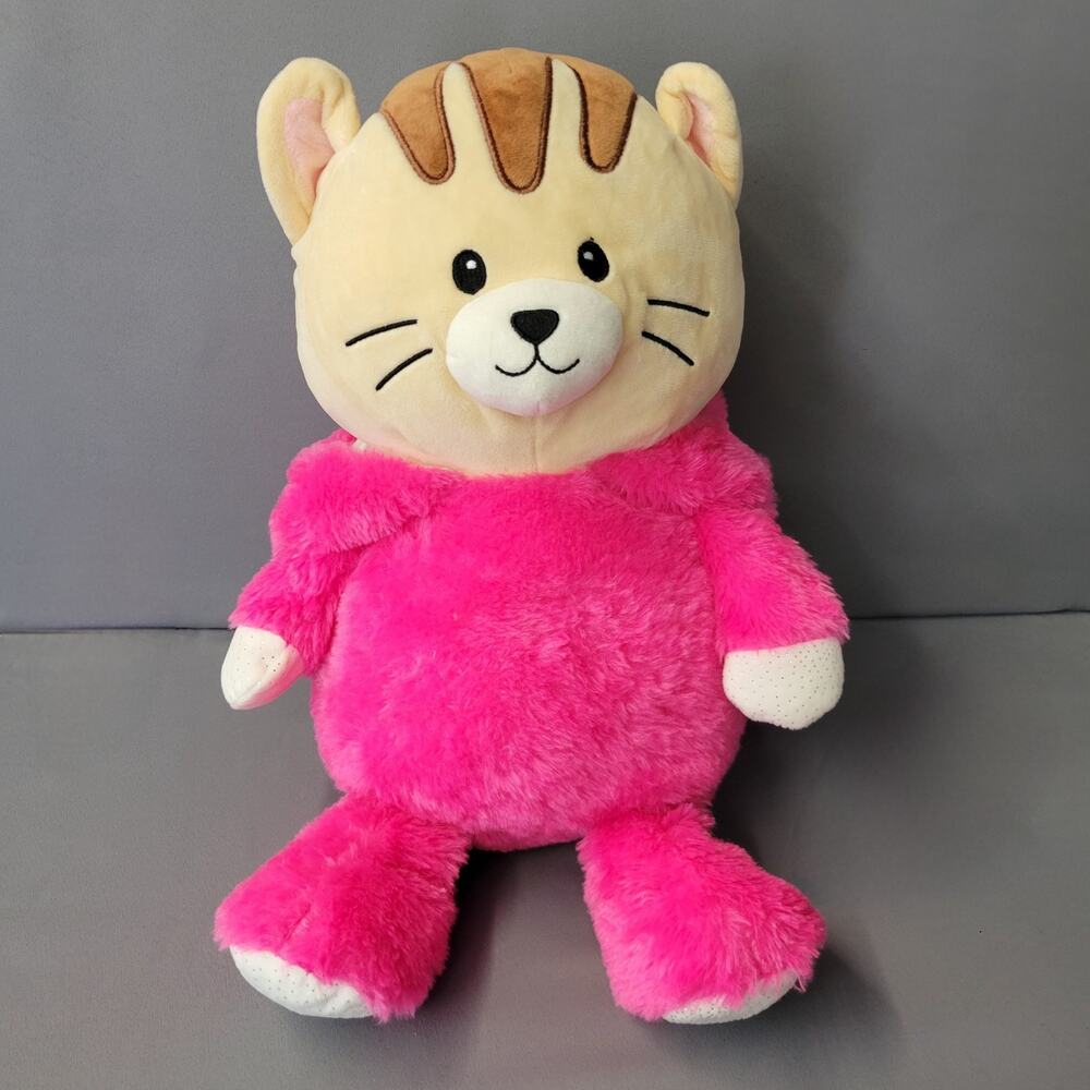 Spark‎ Cat Hooded Unicorn Plush Toy Pink Tan Fuzzy Soft 20" Long 2020